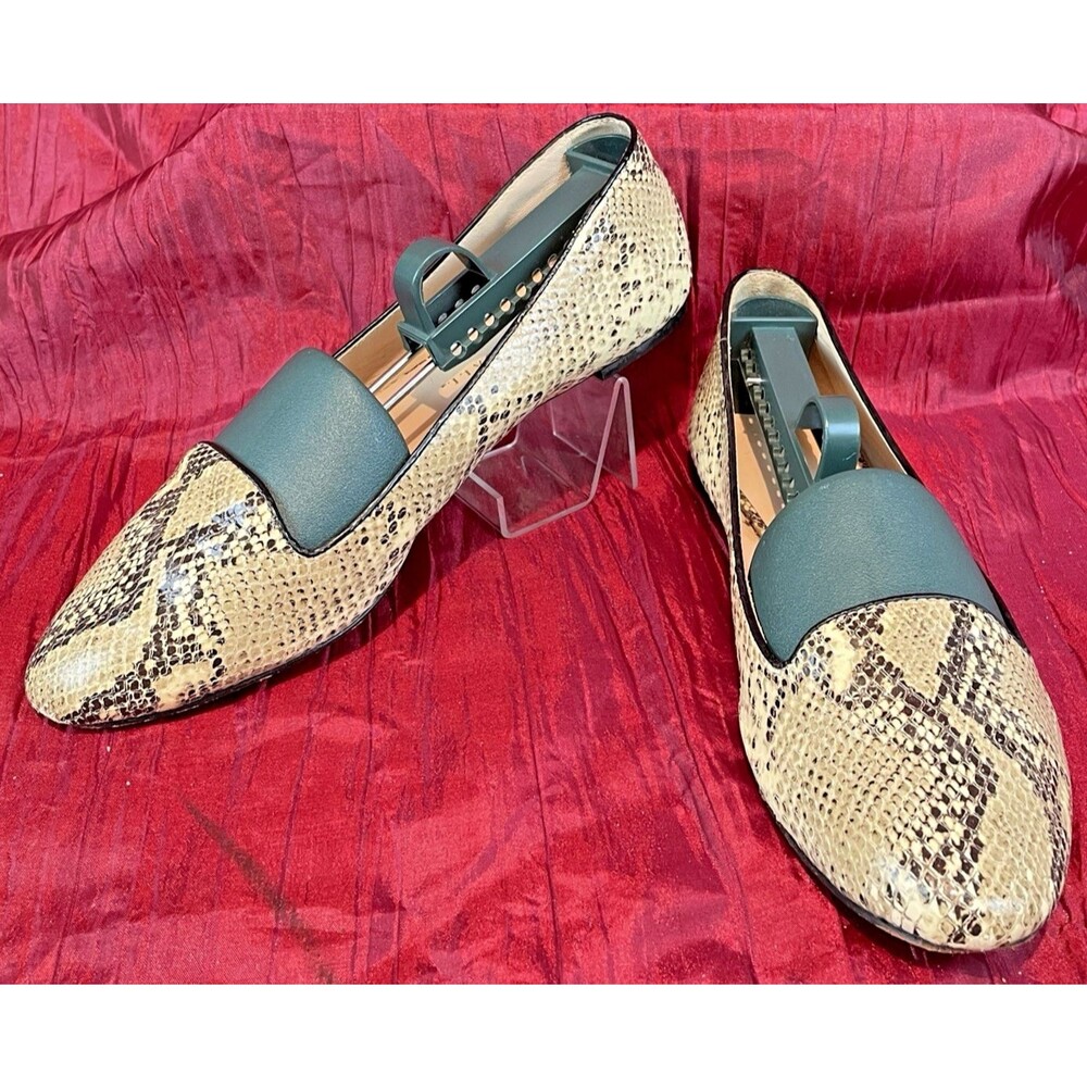 Womens Loeffler Randall Snakeskin Slipon Ballet Flats sz 7B